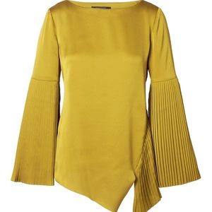 Banana Republic x Olivia Palermo Pleated Satin Top